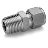 Compression fitting Let-lok to external thread BSPT straight 768LR